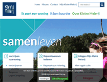 Tablet Screenshot of kleinemeierij.nl